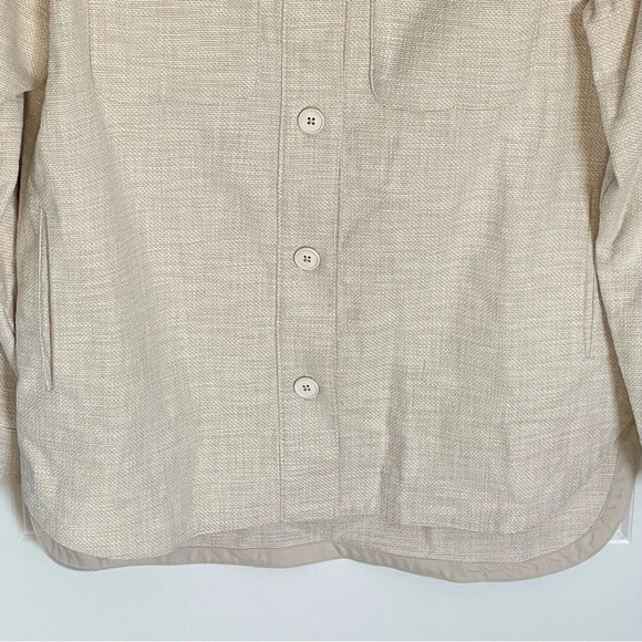 Banana Republic Canvas Shirt Jacket shacket cream 29819 - Picture 7 of 16